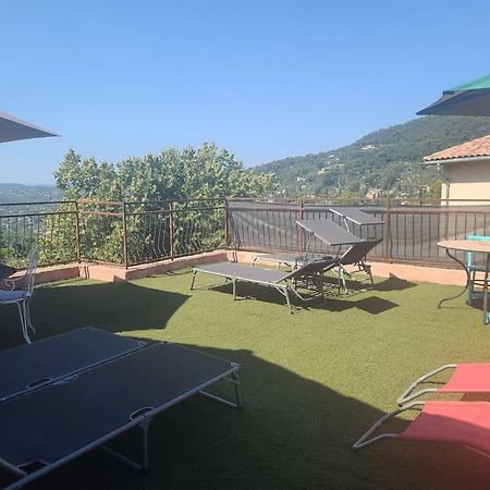 De 1 A 6 Avec Terrasse Solarium, Vue Panoramique Et Parking Gratuit Apartman Grasse Kültér fotó