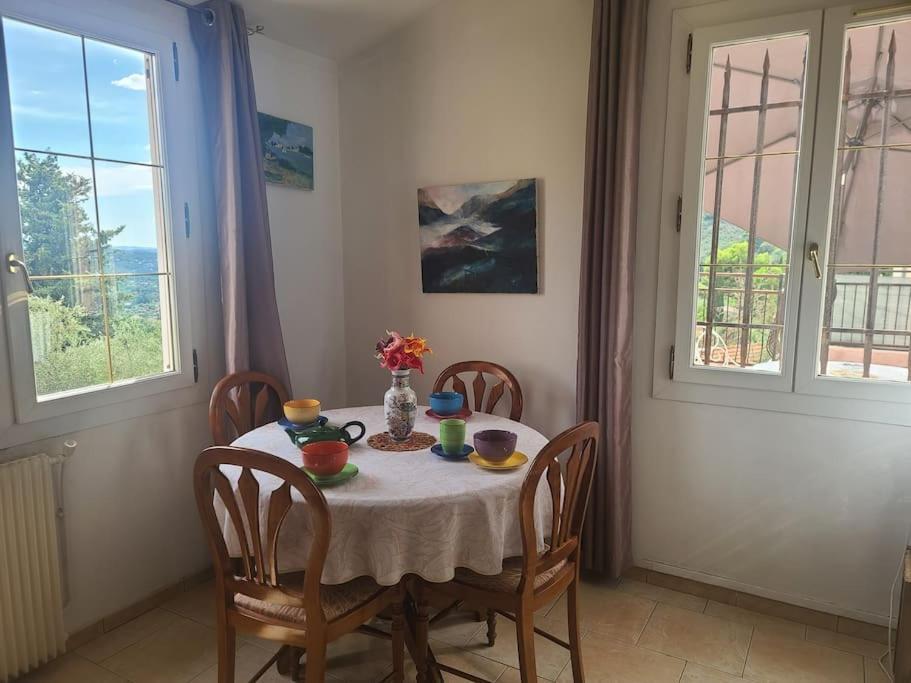 De 1 A 6 Avec Terrasse Solarium, Vue Panoramique Et Parking Gratuit Apartman Grasse Kültér fotó